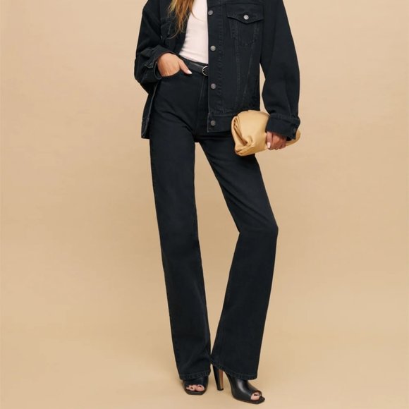 Reformation Denim - Reformation High Rise Wide Leg Jeans